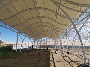 Prefab thép thiết kế kết cấu sân vận động bóng đá của lều đúc sẵn roofsteel cấu trúc thể thao sân vận động lợp xây dựng - Product Image 6