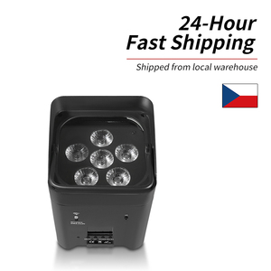 6x18 Wát pin không dây mệnh ánh sáng rgbwa UV 6in1 DMX pin không dây LED uplight - Product Image 1