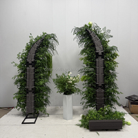 Arche florale de mariage SMS, design Forêt, arche de fleurs vertes pour décoration d'événements