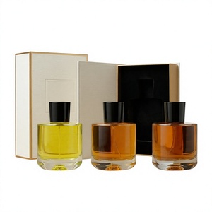 Bouteilles de parfum de luxe en gros, cylindriques, à col serti, rechargeables, avec bouchon magnétique, 50 ml, 100 ml, vaporisateur de Cologne à pompe, brume fine - Product Image 3