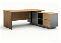 Bureau d'ordinateur moderne en bois pour les bureaux et les hôpitaux, bureau commercial