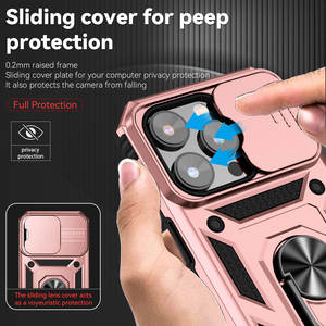 ตัวป้องกันร่างกายคู่ PC + TPU,ขาตั้งโลหะแม่เหล็กเคสโทรศัพท์มือถือฝาครอบด้านหลังสำหรับ iPhone Samsung - Product Image 3