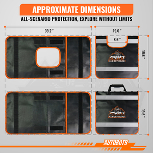 Telo di Sicurezza per Verricello Fuoristrada AUTOBOTS, Telone Robusto in PVC per Recupero con Striscia Riflettente e Tasca - Product Image 3