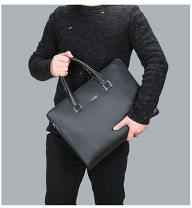 Valigetta all'ingrosso del cuoio dell'abbronzatura degli uomini dal fornitore della porcellana borsa morbida per uso del lavoro - Product Image 6