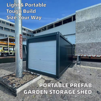 Garage modulaire en acier à pliage facile, conteneur mobile, maison préfabriquée, hôtel extérieur portable