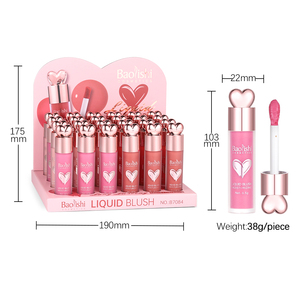 Custom Logo Liquid Blush for Cheeks <strong>Soft</strong> Velvet Face Blush Tint Natural-<strong>Looking</strong> Matte Finish <strong>Makeup</strong> Blush Stick - Product Image 1