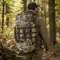 Harnais de transport tactique étanche 20-36L pour jumelles, avec cadre externe et grande capacité, pour la chasse et les activités de plein air