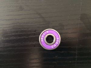 ลูกปืนสเก็ตบอร์ดแบบร่องลึก ความแม่นยำสูง ABEC-9 C3 GCR15 ผลิตจากเหล็กโครเมียม  แบบซีล <span class=keywords><strong>ZZ</strong></span>  หล่อลื่นด้วยจาระบี  ขนาด <span class=keywords><strong>608</strong></span> <span class=keywords><strong>608</strong></span>-2RS (8*22*7) - Product Image 6