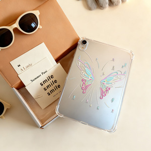 Adecuado para tableta Apple iPad de 11 pulgadas, funda suave transparente con diseño de mariposa colorida, protector de tableta a prueba de golpes con cobertura total - Product Image 3