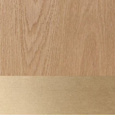 Natural Oak/Aged Brass