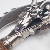 Popular 110cm 6,5 kg World of Warcraft Lich King Shadowmourne hacha de batalla para colección de Cosplay