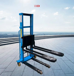 Plataforma elevadora pequeña de 1 tonelada, 2 toneladas, 3 toneladas, uso en almacén, 1500kg, carretilla elevadora manual hidráulica, apilador de palés manual - Product Image 1