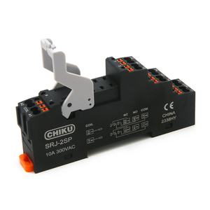 Customized Slim <strong>Relay</strong> 24V PLC Industrial Control <strong>Relay</strong> <strong>Socket</strong> 6.22mm Thickness Screw Type Low Power Din Rail - Product Image 3