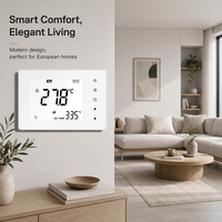 Thermostat numérique intelligent avec contrôle WiFi 24V/220V pour chaudière électrique à eau ou à gaz, chauffage au sol, contrôleur de température à distance via application