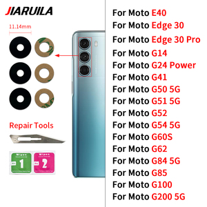 Lente de Cristal para Cámara Trasera de Teléfono <span class=keywords><strong>Celular</strong></span> para <span class=keywords><strong>Moto</strong></span> G85 G100 <span class=keywords><strong>G200</strong></span> G62 G60S G54 <span class=keywords><strong>5G</strong></span> G52 G51 <span class=keywords><strong>5G</strong></span> G41 G24 Power G14 Edge 30 Pro E40 - Product Image 3