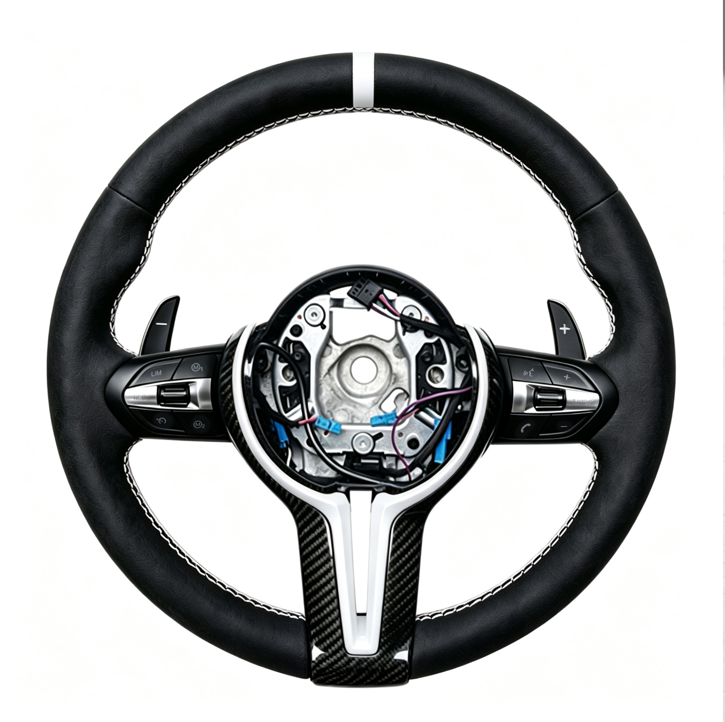 White+Carbon Fiber Frame+Paddle