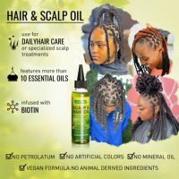 Élixir nourrissant pour le cuir chevelu à formule 100% naturelle, huile de ricin et de romarin, soin capillaire contre la chute des cheveux, sérum stimulant la croissance des cheveux, marque privée
