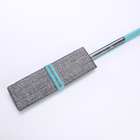 Kit de nettoyage professionnel pour la maison : Serpillère plate autonettoyante avec seau, raclette en microfibre, serpillères de nettoyage de sol mains libres