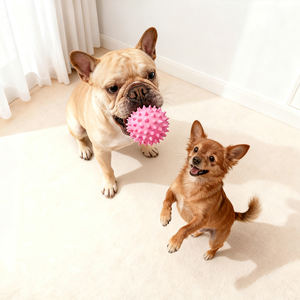 Palla Giocattolo per Animali Domestici - Design a Pois in TPR Ecologico, Resistente per Cani e Gatti, Novità Interattiva per Alleviare la Noia e l'Addestramento - Product Image 5