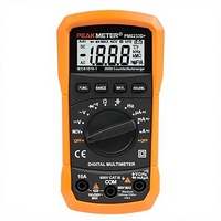 Multimètre numérique série PEAKMETER PM8233, testeur de courant/tension AC/DC, 2000 points de données, fonction de maintien des données, gamme automatique, format de poche