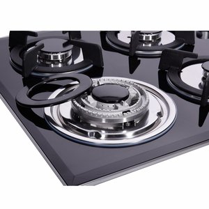 <span class=keywords><strong>Estufa</strong></span> de Cuatro Quemadores con Encendido Electrónico, <span class=keywords><strong>Panel</strong></span> de Vidrio Templado, Alimentación Manual/Batería/Eléctrica para Hogar, Hoteles, Autocaravanas, Automóviles y Uso en Exteriores - Product Image 5