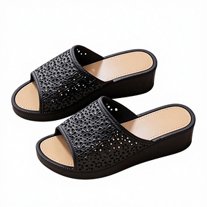 Sandalias de Verano para Mujer con Plataforma y Tacón Alto, Transpirables, con Malla Recortada, Antideslizantes y Ligeras para la Playa - Product Image 2