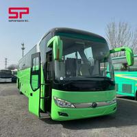 Autocar de tourisme de luxe d'occasion 6122 diesel, moteur Weichai, conduite à gauche, porte battante, 50 places, 90% neuf, à vendre à prix réduit