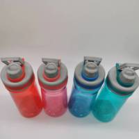 Nouvelle gourde de vélo en plastique écologique avec poignée, design classique, capacité 1,3 L pour adultes - Personnalisable pour le sport et la consommation directe