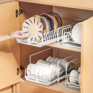 <span class=keywords><strong>Escurridor</strong></span> de platos de cocina de Metal moderno, <span class=keywords><strong>escurridor</strong></span> de bandeja de cubiertos de plástico <span class=keywords><strong>y</strong></span> asas de <span class=keywords><strong>madera</strong></span> natural, drenaje de goteo - Product Image 2