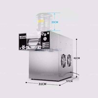 Machine à glace pilée commerciale en acier inoxydable 304, refroidissement par air, facile à utiliser, haute productivité