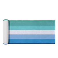 Chemin de table en polyester à motif personnalisé pour homme gay (à sept rayures), idéal pour l'aménagement de fêtes à thème et la présentation de tables festives