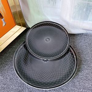 Gris negro raya lujo hogar decoraciones hueso China comedor juegos Hecoo platos - Product Image 4