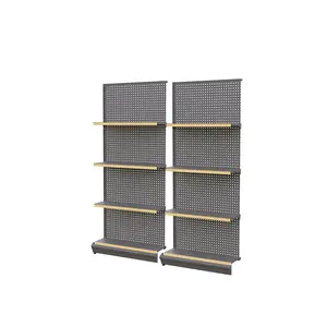 Supermarket + shelf, retail store shop equipment rack, hole board scaffolding can be customized