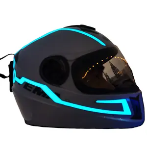 China Promos Nieuwe Aankomst Led Helm Motorrijden Led Helm Licht