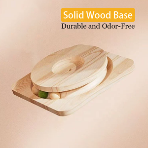 Cama para Gatos <span class=keywords><strong>de</strong></span> Acrílico Transparente, Diseño <span class=keywords><strong>de</strong></span> Cápsula Espacial, con Base Giratoria <span class=keywords><strong>de</strong></span> Madera Sólida, Desmontable y Lavable, para las Cuatro Estaciones - Product Image 6