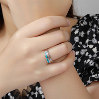 Radiant 925 Silver Jewelry Moissanite Greek Opal Ring Micro Engraved Olive Wreath Details Showing Opal Fire and Skill