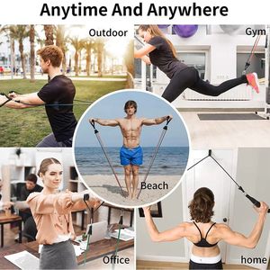 Kit de 11 bandes de résistance élastiques en TPE pour entraînement de force à domicile - Product Image 3