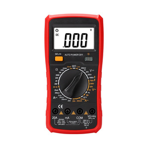 Multímetro digital de 3 dígitos, 1000V, 20A, cuerpo de plástico, apagado automático, para reparación eléctrica - Product Image 3