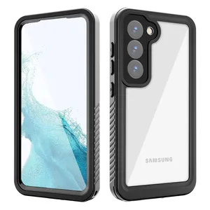 Doorzichtige Full Body Heavy Duty Bescherming Ipx8 Schokbestendige Robuuste Hoes Voor Samsung S23 6.1Inch Waterdichte Telefoonhoes