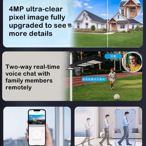 Ubox 900W 1000W 1200W 1500W All in One <b>Security</b> CCTV APP Control IP66 4g Home Garden Led Solar Street <b>Light</b> <b>with</b> <b>Cameras</b> Outdoor - Product Image 5