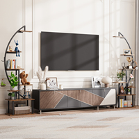 Paire d'étagères LED à double croissant avec affichage LED, design en forme de cœur, support de plantes en métal et bois, bibliothèque pour salon et décoration intérieure