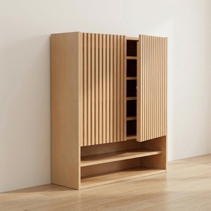 Étagère à chaussures en bois moderne et réglable, grande capacité, organisateur de chaussures, entrée de la maison, 35 cm de large, armoire à chaussures pour couloir - Product Image 1