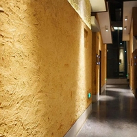 Peinture de paille écologique rustique simple Yile en gros, texture murale intérieure et extérieure, peinture antimicrobienne à base de boue de paille, sac en option