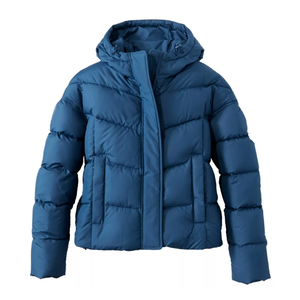 Men's Hooded Down Puffer Jacket Solid Color Windproof Thick Winter Casual Zipper Closure Regular Fit 100% Polyester - Product Image 4