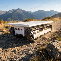 Châssis de véhicule à chenilles télécommandé en caoutchouc, capacité 500 kg à 5 tonnes, base de véhicule sur chenilles robuste personnalisée pour l'agriculture, la construction, OEM
