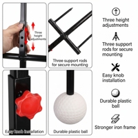 Entraîneur de swing de golf rotatif à 360 degrés avec cadre en fer, aide à la pratique pour débutants, correction de posture, intérieur/extérieur