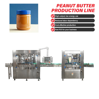 Machine de remplissage, de bouchage et d'étiquetage automatique intelligente de haute précision pour beurre de cacahuète et pâte de sésame, vente en gros d'usine