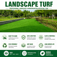 Gazon artificiel DF Sports Garden Landscape Turf, gazon synthétique, tapis vert pour pelouse, rouleau