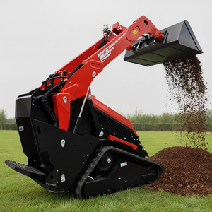 Livraison gratuite HONGSHAN Mini-chargeuse compacte 1 tonne 1000 kg avec godet étroit de 820 mm - Product Image 6
