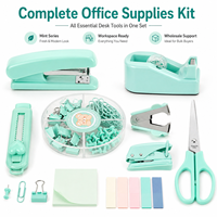 Ensemble de Papeterie Kits de Fournitures Indispensables pour l'École et le Bureau Accessoires de Bureau Coffret Cadeau Promotionnel Agrafeuse pour le Bureau et l'École